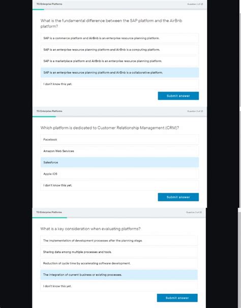 <strong>Entrepreneurship</strong> provides an opportunity for making unproductive use of capital resources. . Tq enterprise platform questions and answers